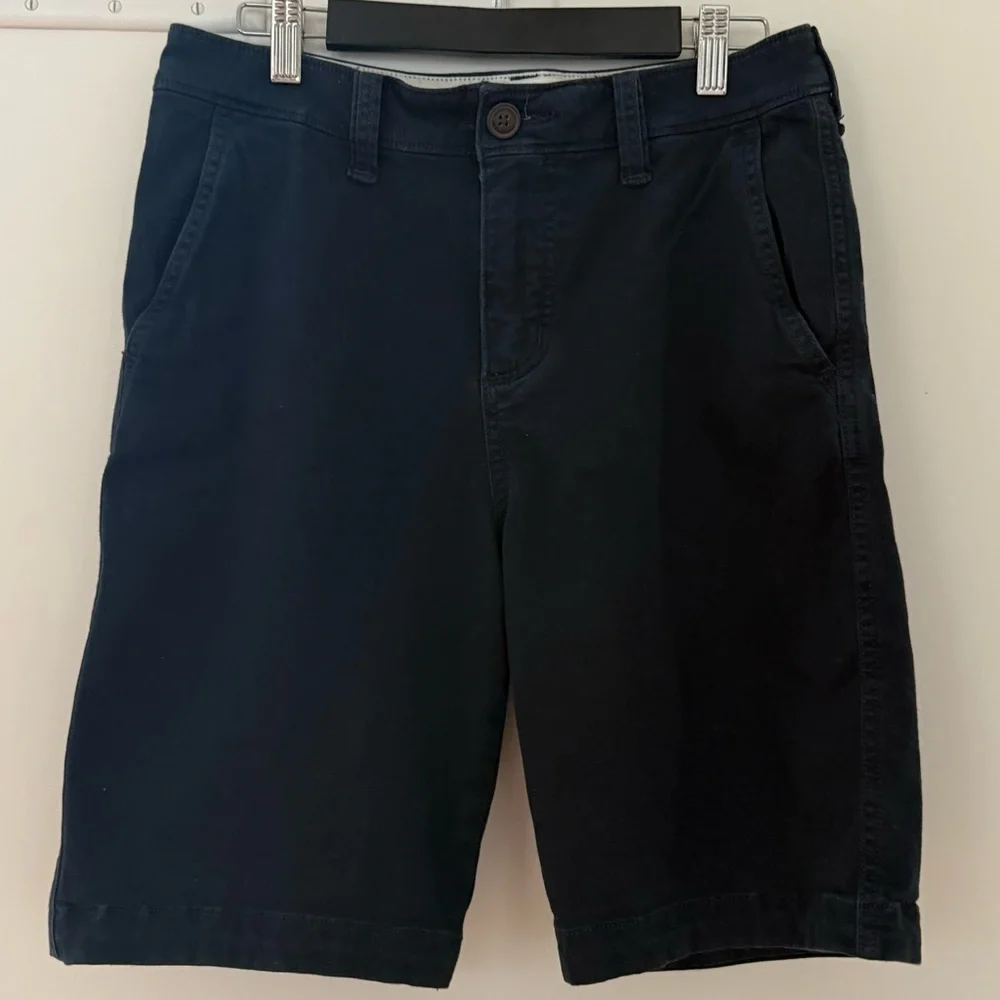 A&F Boys Navy Chino Shorts Size 15/16 Abercrombie & Fitch Kids Bermuda Short